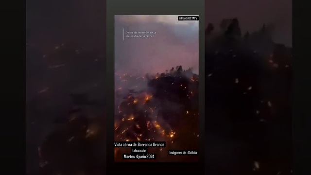 🔥Масштабный лесной пожар возник у Барранка Гранде, штат Веракрус, Мексика