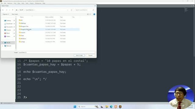 Xampp y SublimeText