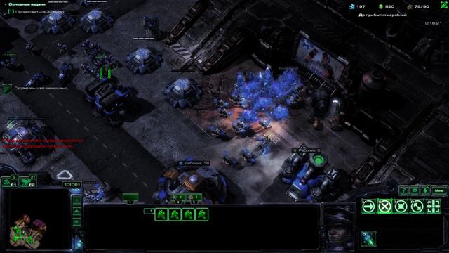 Starcraft 1 на движке Starcraft 2 - Mass Recall. Терраны 03: Отчаянный союз ветеран