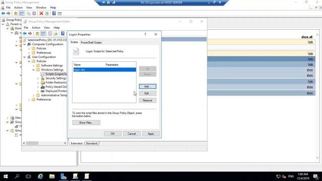 How to execute logonlogoff scripts using group policy