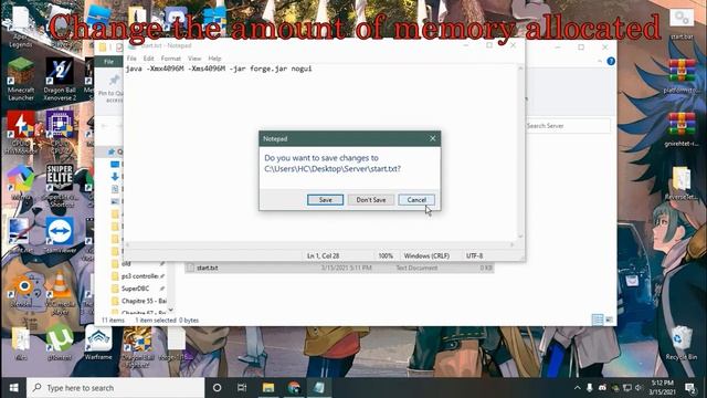 How to make a forge minecraft server 1.16.5