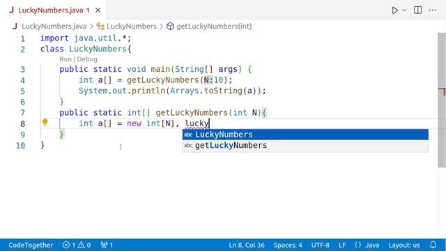 Generating Lucky Numbers in Java | ISC Computer Science Practical 2001