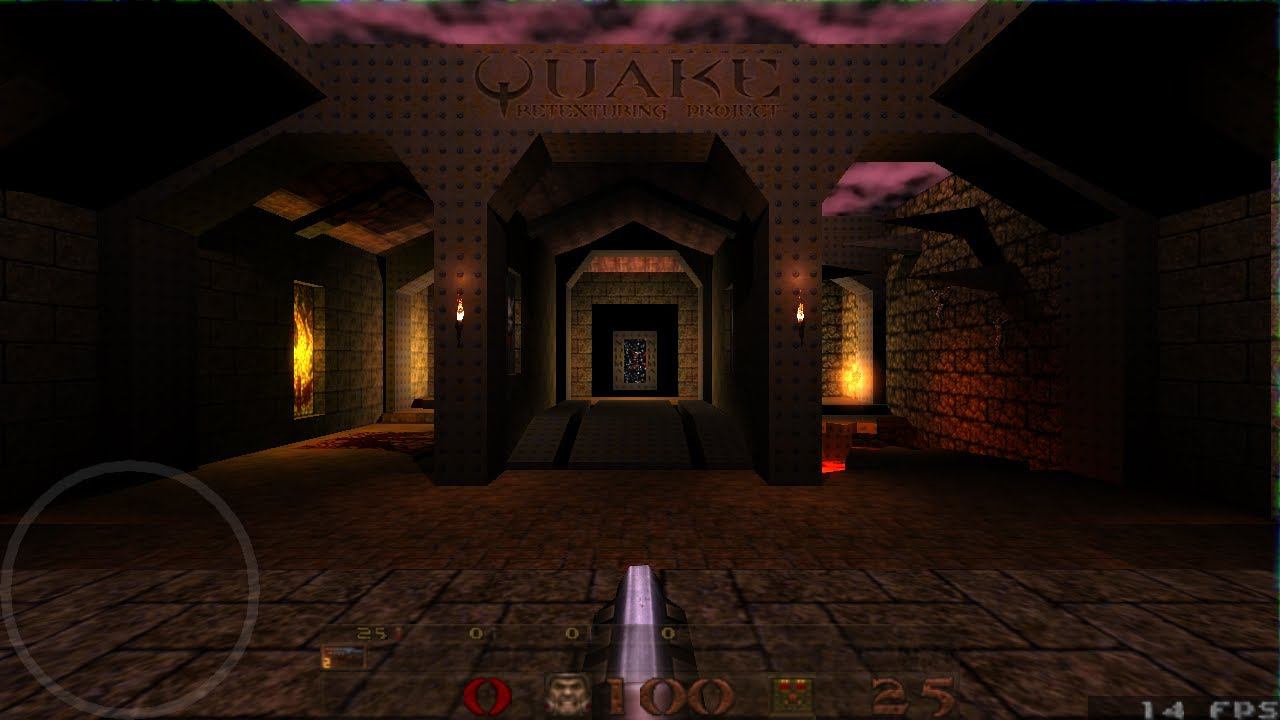 NVIDIA Shield Quake I Hi Res textures and dynamic shadow   gameplay