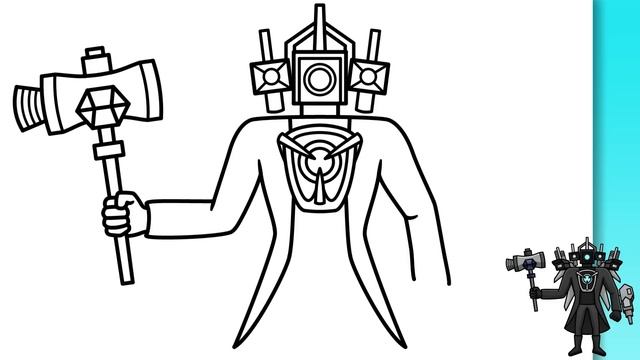 HOW TO DRAW TITAN CAMERAMAN UPGRADED | Skibidi Toilet - Easy Step by Step Drawing