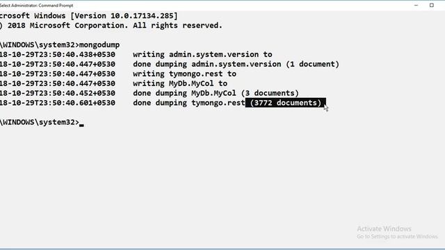Backup and Restore in MongoDB
