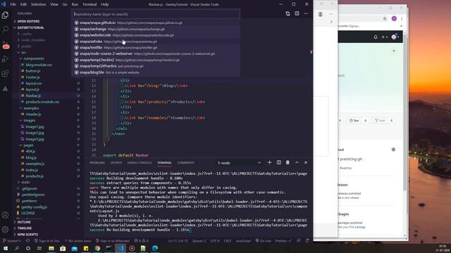 Clone github repo using visual studio code