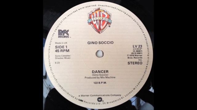Gino Soccio - Dancer 1979 12inch Vinyl