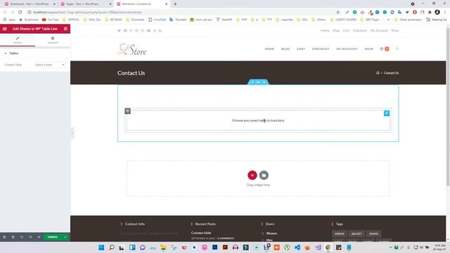 How to display tables directly from Elementor with Google Sheets to WP Table Live Sync