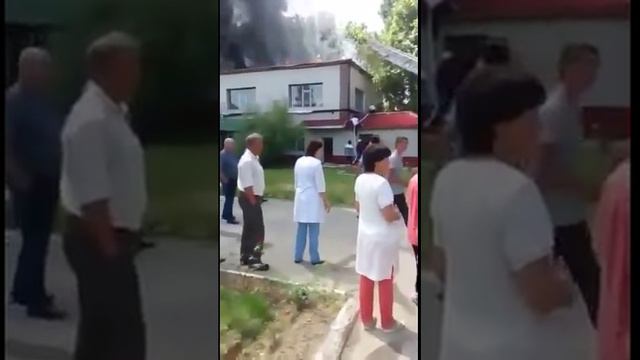 Пожар в шымкентском психоневрологическом диспансере
