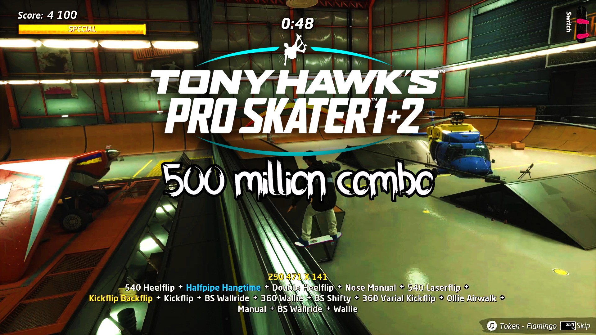 Tony Hawk’s Pro Skater 1 + 2 , 500 миллионов комбо, Ангар