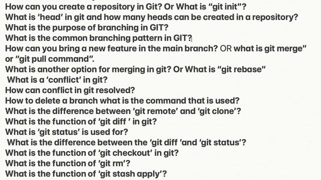 Interview Question and Answers for GIT DevOps | DevOps interview Question and Answers GIT