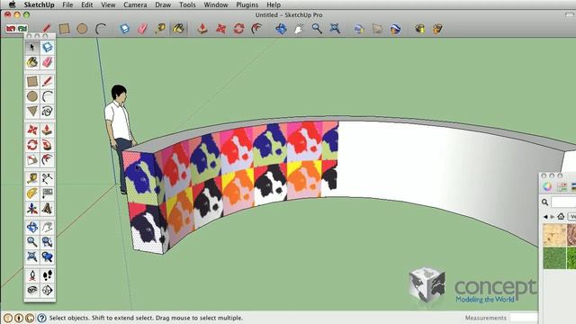 SketchUp Tips and Tricks: Projected Textures vs. Not-Projected Textures