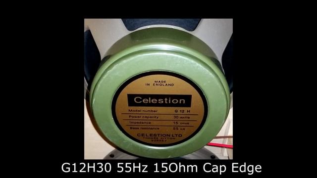 Celestion G12H30 55hz 15 Ohm vs G12H30 75hz 15 Ohm