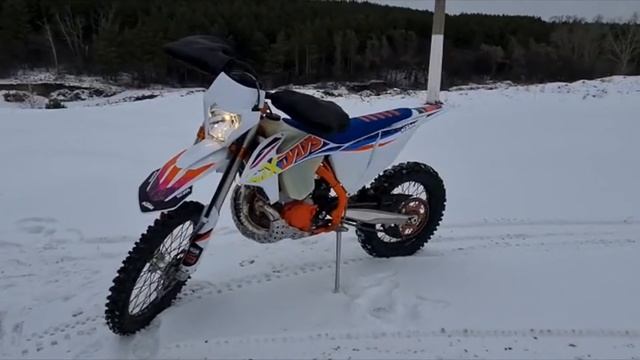 20 Проверка по первому снегу  крутого мотоцикла ktm exc 250 tpi 2022 6days 2T