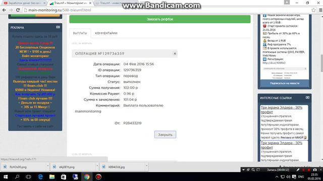 Обзор инвестиционного проекта Trieumf