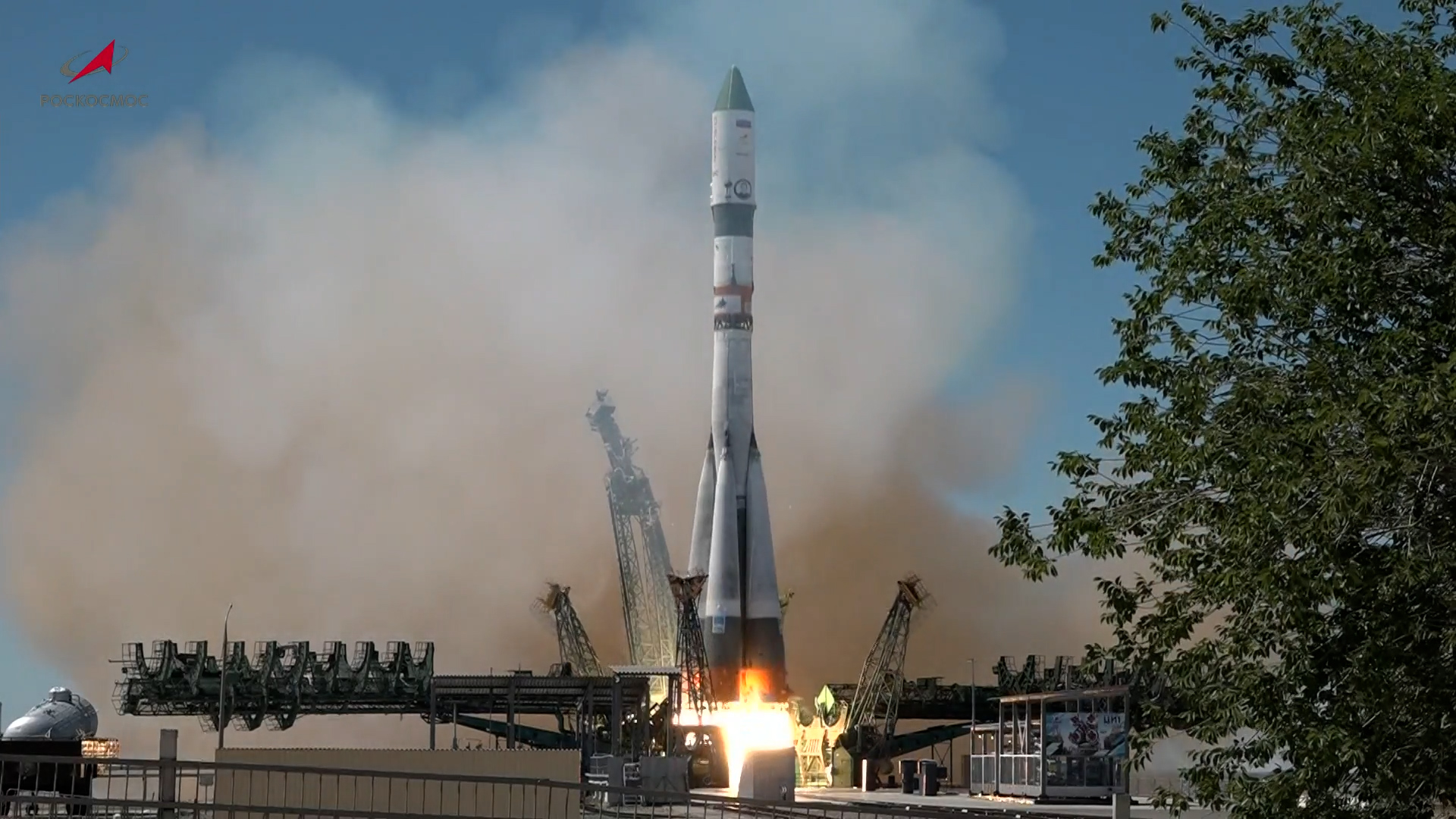 Старт ракеты «Союз-2.1а» с космодрома Байконур