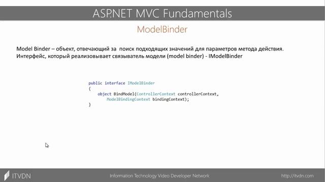 ASP.NET MVC Fundamentals. Урок 7. Привязка модели и валидация.