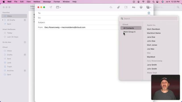 Using Contact Groups On a Mac