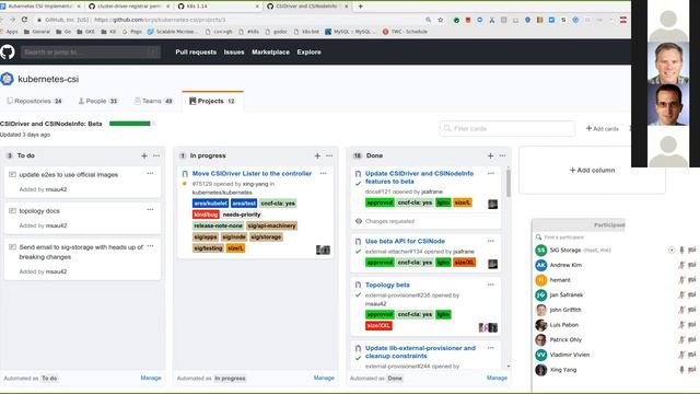 Kubernetes SIG Storage - CSI Implementation Workgroup 20190401