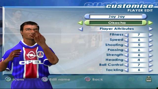 PSG Paris Saint Germain Fifa 2001 Squad Faces Anelka Okopara Yankovski Cisse Christian Leitizi