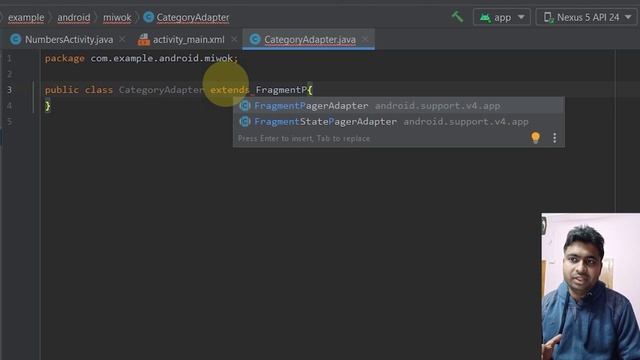 Class 136 - Defining Fragment Adapter | Android App Development Complete Course In Hindi