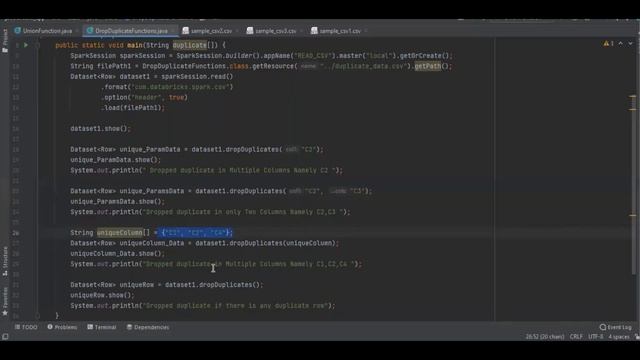 Deep Dive, Drop Duplicate Data Using Apache Spark with Java