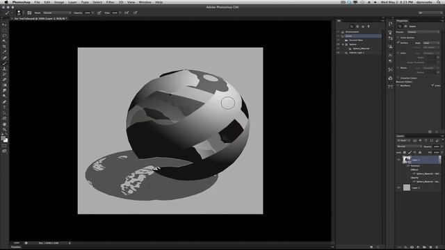 Photoshop CS6 - 3D - Opacity Maps + Painting