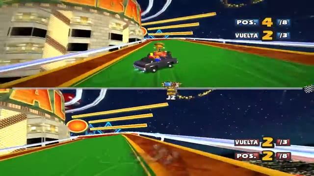 Sonic & SEGA All Stars Racing gameplay multijugador parte 1