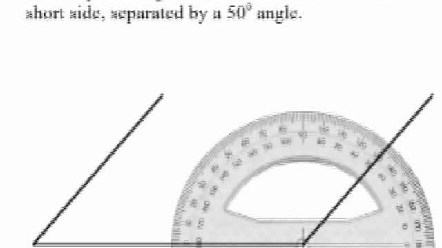 Draw a Parallelogram With Side Lengths and an Angle