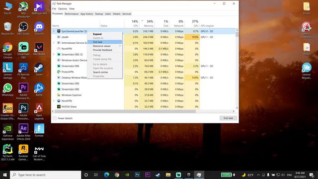 How to fix epic games launcher is currently running | epic games launcher won't uninstall