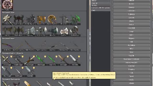 Morrowind Short Sword Sweps