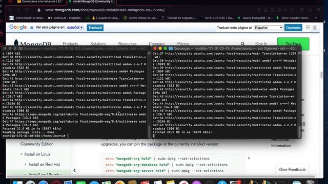 Replicacion mongodb en instancias de aws