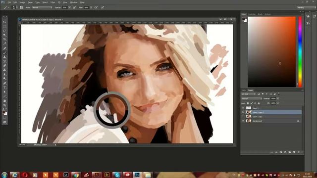 рисунок с помощью планшета Wacom в векторе в программе Illustrator