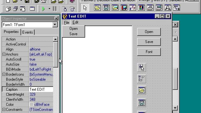 32 Создание функции для команды Open