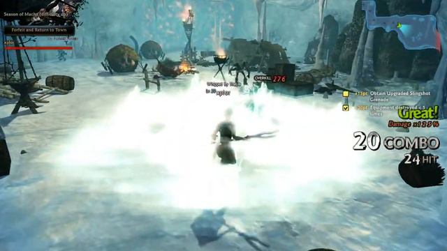 [Vindictus] - Final Slingshot Battle Quest , Evie lvl 20 [HD]