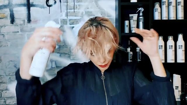 Hair tutorial l short hair styling  l studio DIVINE l LOREAL tecniart produkter.