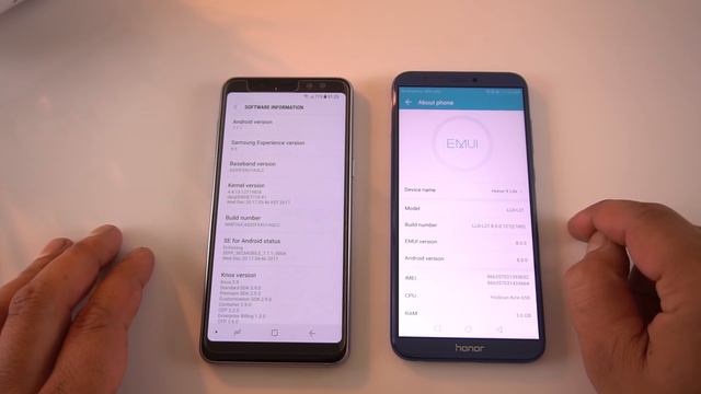 Honor 9 Lite vs Samsung Galaxy A8 (2018) Speed Test & Comparison [Urdu/Hindi]