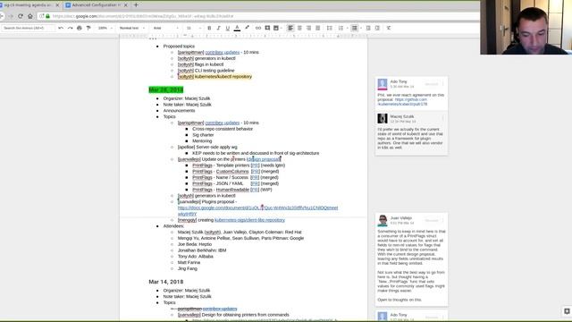 Kubernetes SIG CLI 20180328