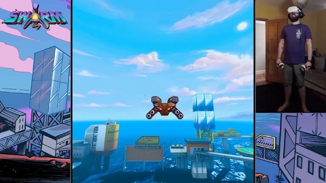 SWARM QUEST 2 GAMEPLAY // Spiderman, Space Invaders & Jet Set Radio VR // SWARM VR First Impression