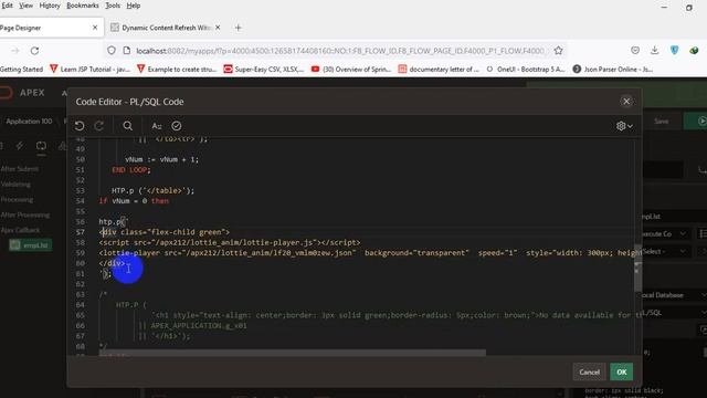 Lottie Animation in Oracle Apex