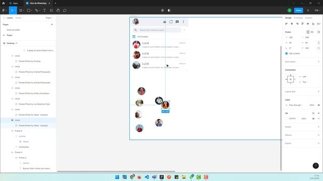 Clon de WhatsApp en Figma