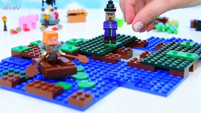 LEGO Minecraft The Witch Hut Review Build Setup Silly Play Kids Toys