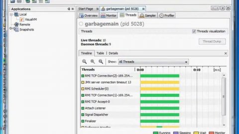 java Ressourcen Monitor Java Visual VM