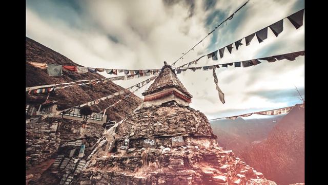 Tibetan Buddhist Throat Sounds With Himalayan Winds Blowing | Clear Negative Energy and Thoughts.