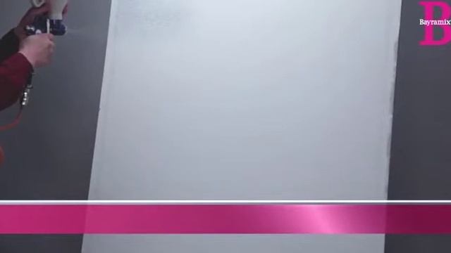 Нанесение декоративного покрытия Мicro Mineral краскопультом (Bayramix)