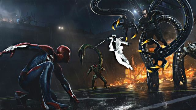 Битва Человека Паука и Зловещей Шестерки | Spider Man vs Sinister Six - Живые Обои