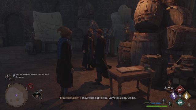 Hogwarts Legacy Ominis Triggered At Sebastian
