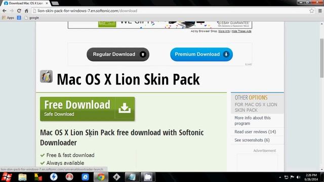 how to download mac os x lion skin pack