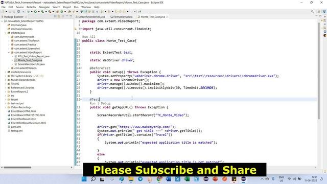 #FrameworksReport - 10 | How to Record Your Tests Case Execution Using Monte ScreenRecorder ? |