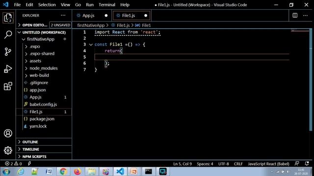 Import and export react native part 6